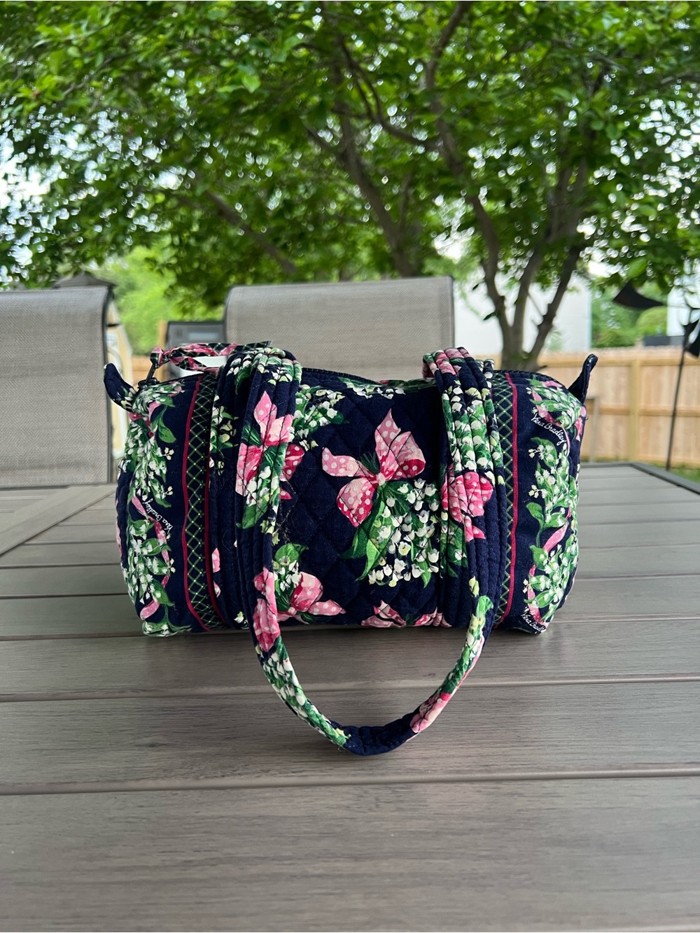 Vintage VERA BRADLEY Return to Happiness 1999 100 Mini Duffle Bag